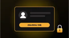 Panel z przyciskiem Zaloguj się – konto Gold Bet Casino